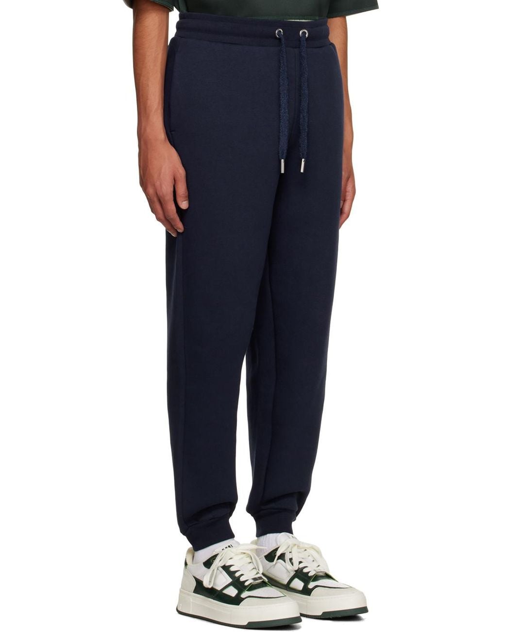 AMI Blue Tapered-Leg Drawstring Track Pants for men