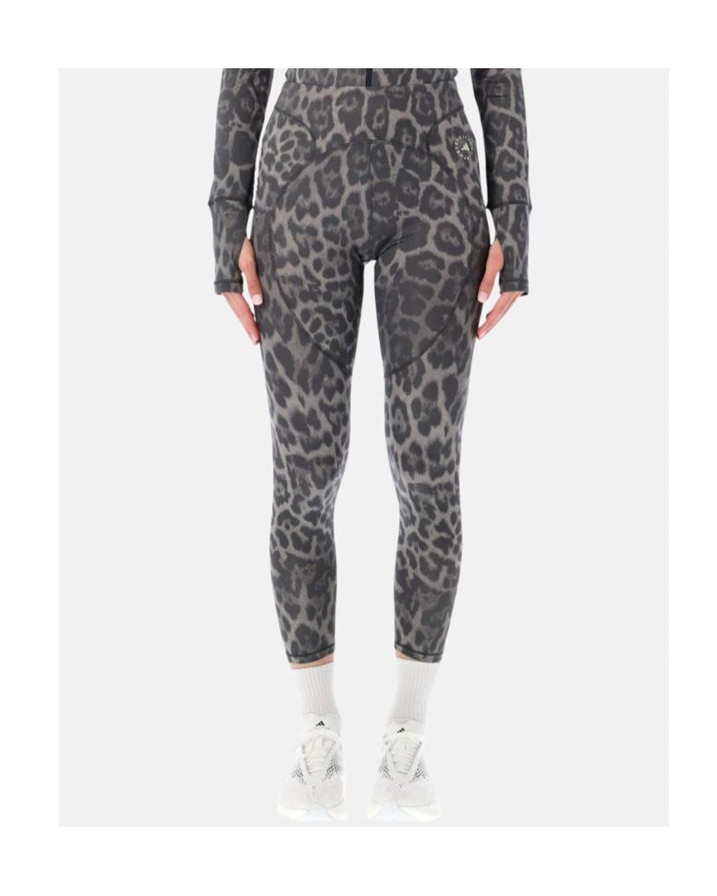 Adidas By Stella McCartney Blue Leopard Print Performance Trousers