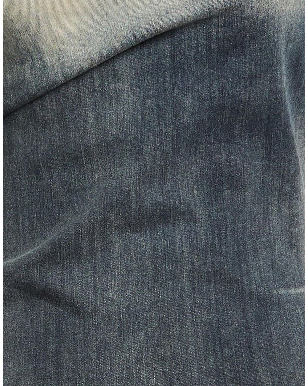 Rick Owens Blue Midi Dress Cotton, Elastomultiester, Natural Rubber