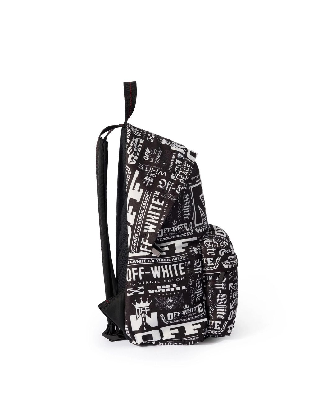 Off-White c/o Virgil Abloh Black Heritage Multilogo Backpack for men