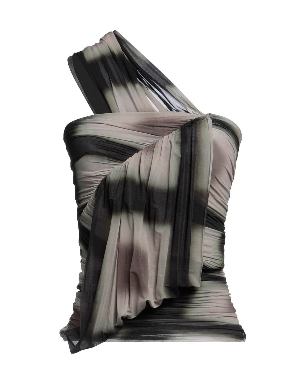 Rick Owens Black One-Shoulder Top