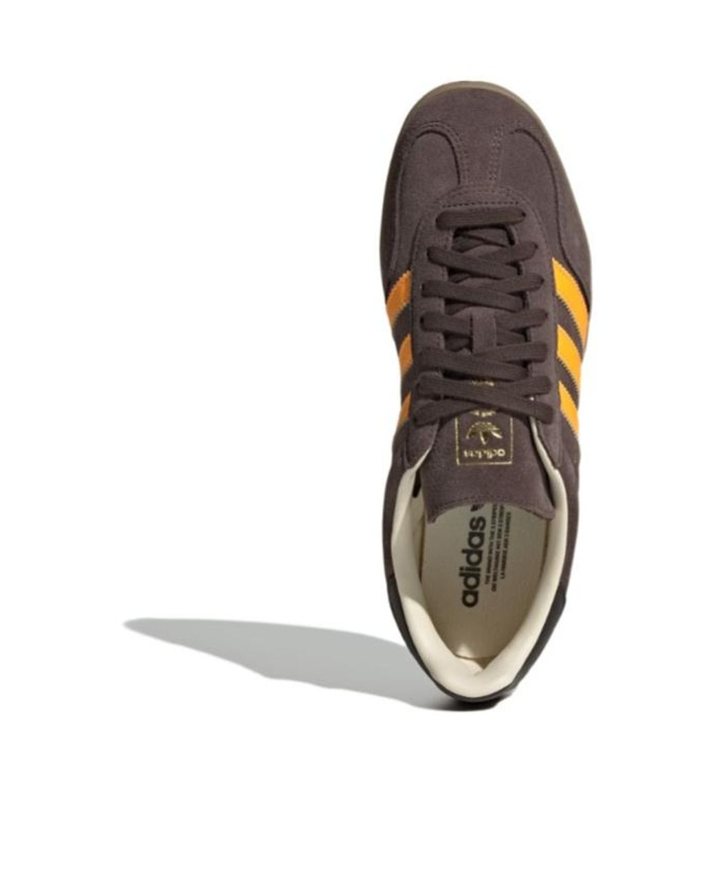 Adidas Brown Originals Gazelle Low-Top Sneakers for men