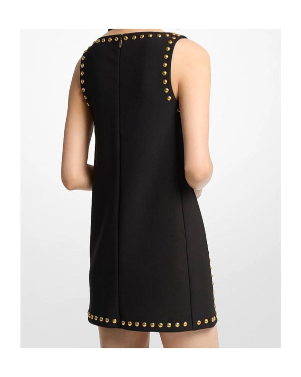 MICHAEL Michael Kors Black Studded V-Neck Dress