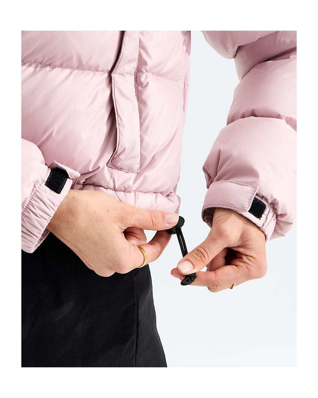 The North Face Black Nuptse Short Puffer Jacket