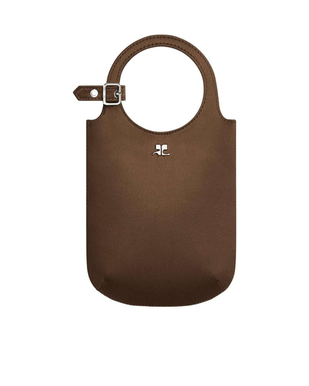 Courreges Brown Small Holy Tote Bag