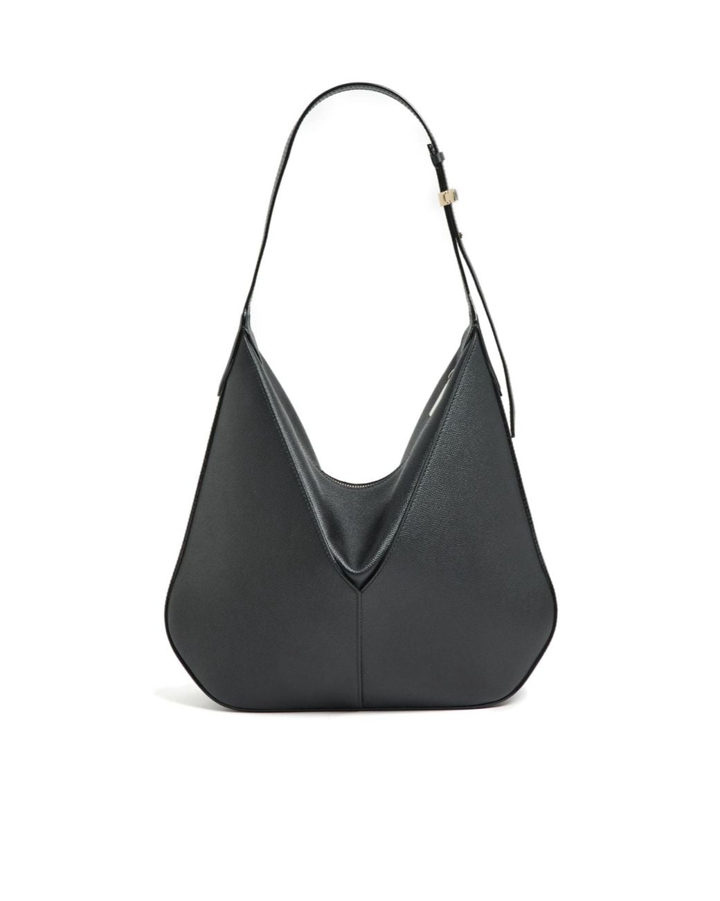 Valextra Black Adjustable Shoulder Bag