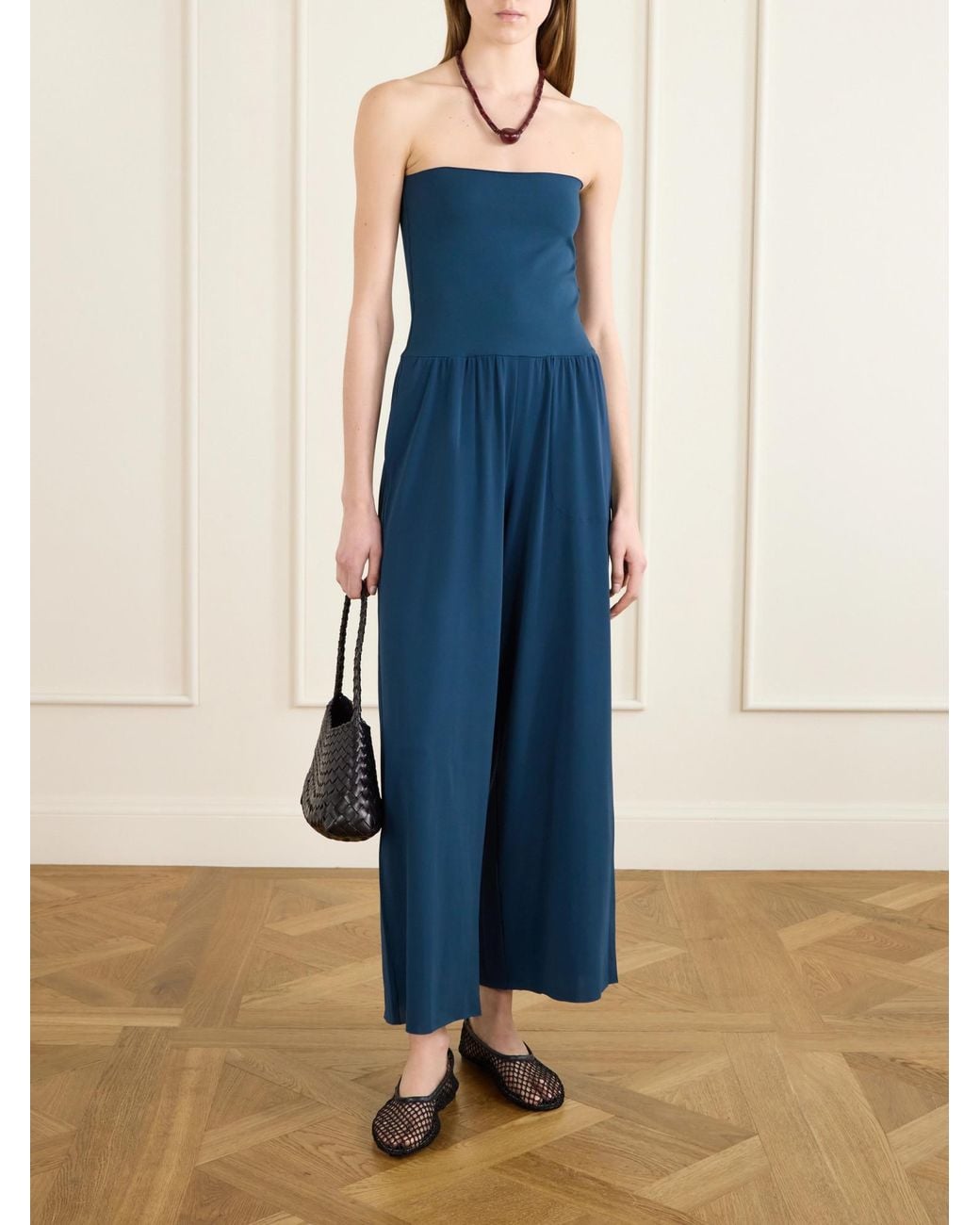 Eres Blue Stretch-Jersey Jumpsuit