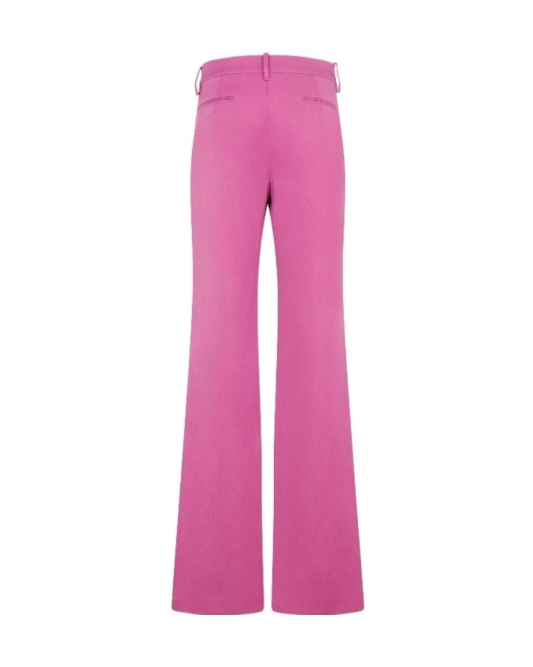 Magda Butrym Pink Mid-Rise Straight-Leg Trousers