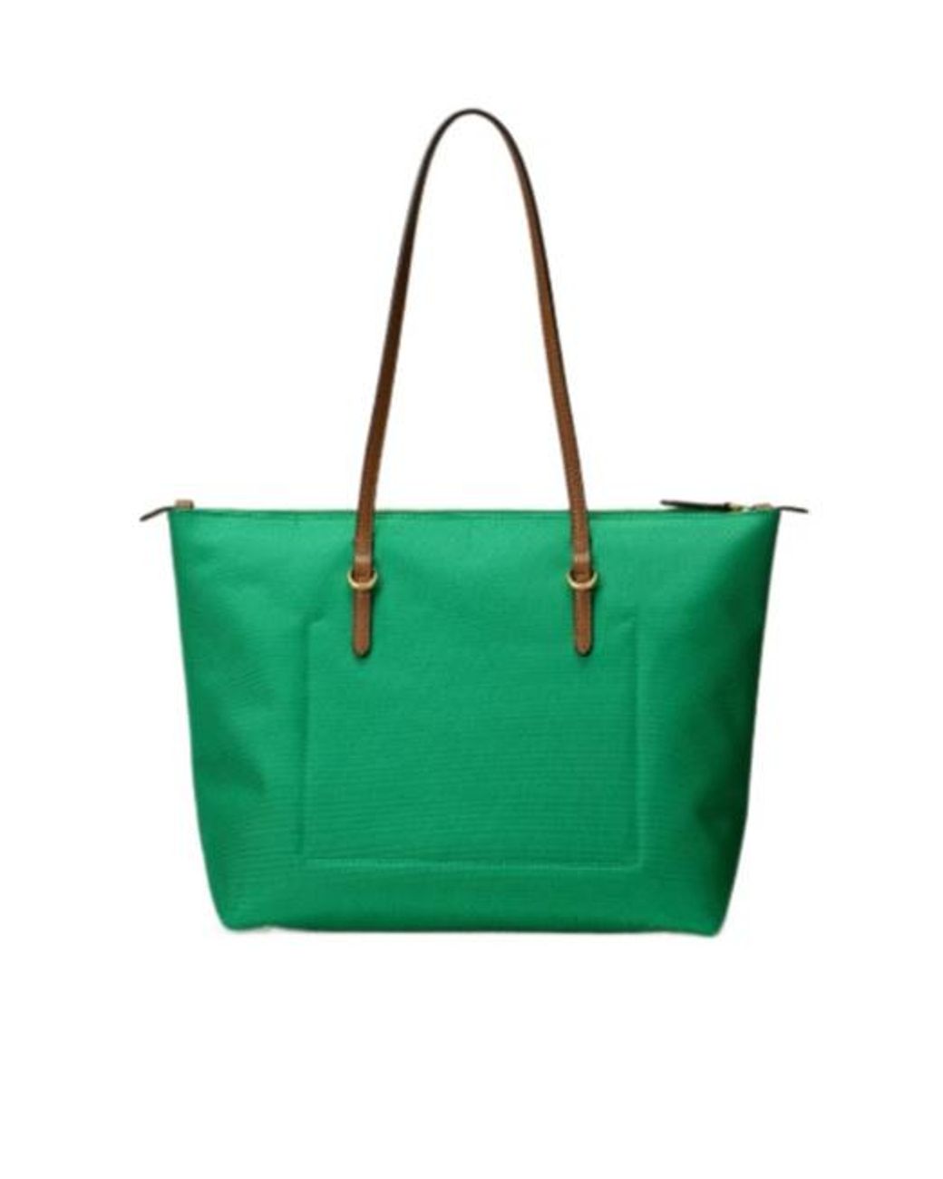 Ralph Lauren Green Zippered Shoulder Bag
