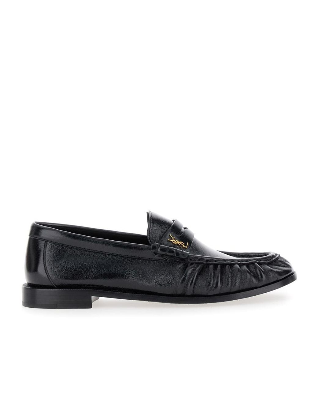 Saint Laurent Black Le Loafer Slip-On Loafers