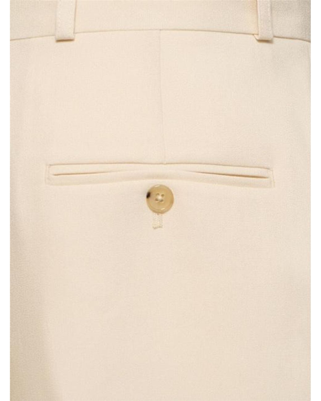 Totême Natural Pleated Viscose Poly Straight Pants