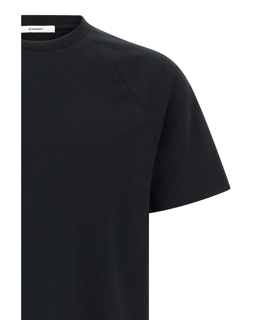Givenchy Black Signature Embroidered Crewneck T-Shirt for men