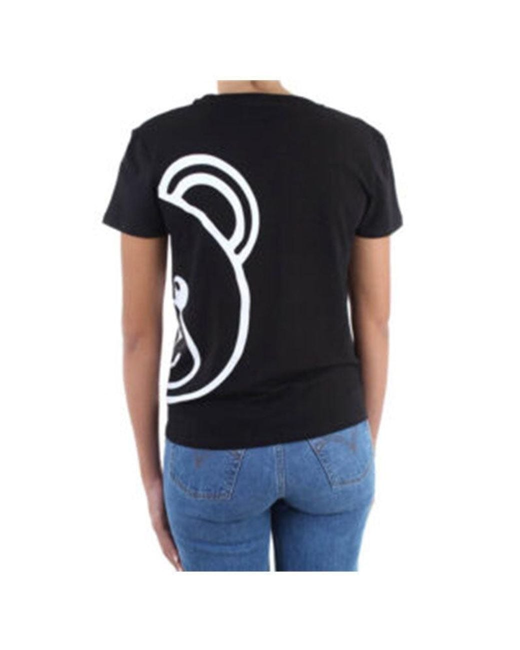 Moschino Gray Logo Short-Sleeve T-Shirt