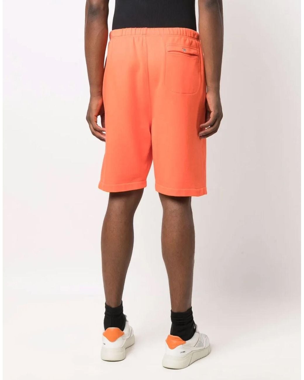 Heron Preston Orange Logo Shorts for men