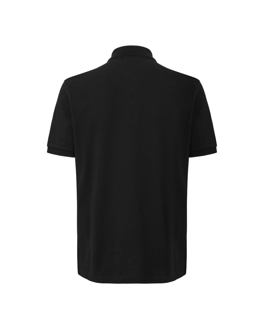 Moncler Black Minimal Short-Sleeve Polo for men