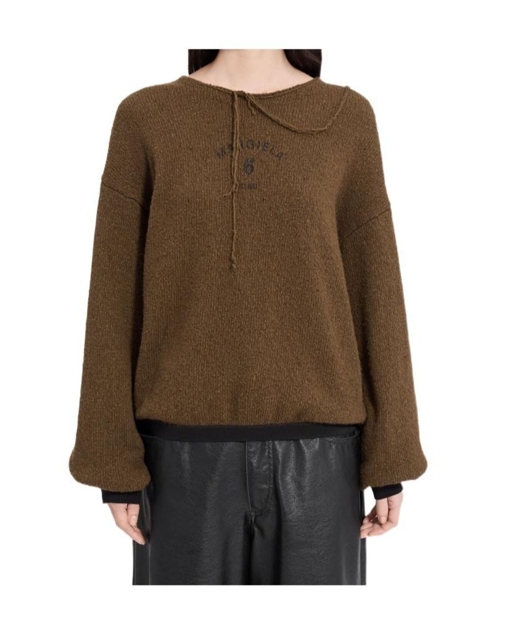 MM6 by Maison Margiela Brown Knit Jumper