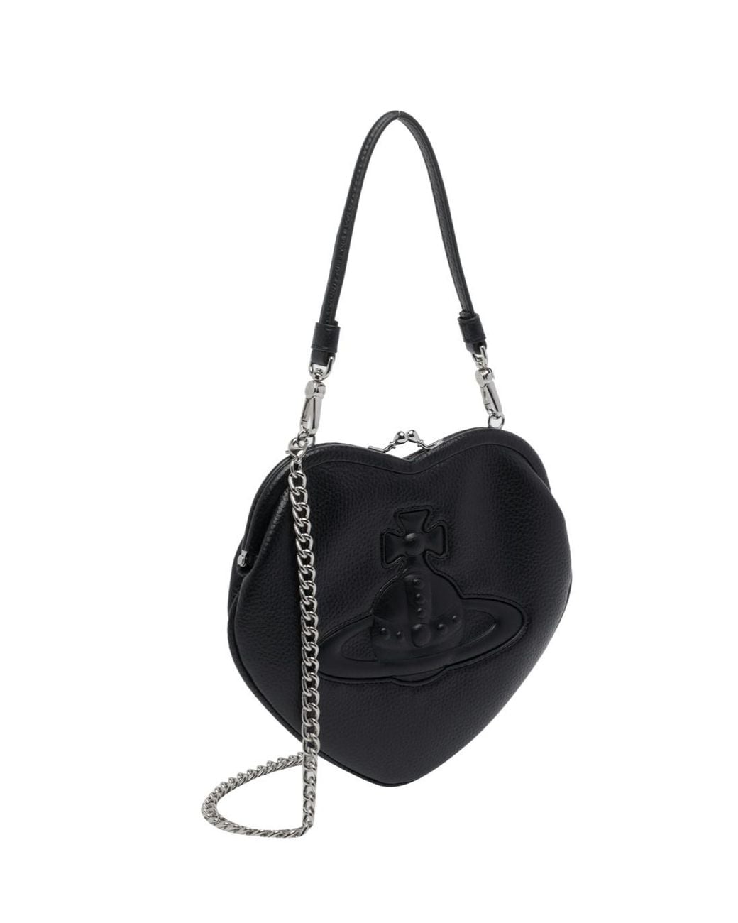 Vivienne Westwood Black Heart Shoulder Bag