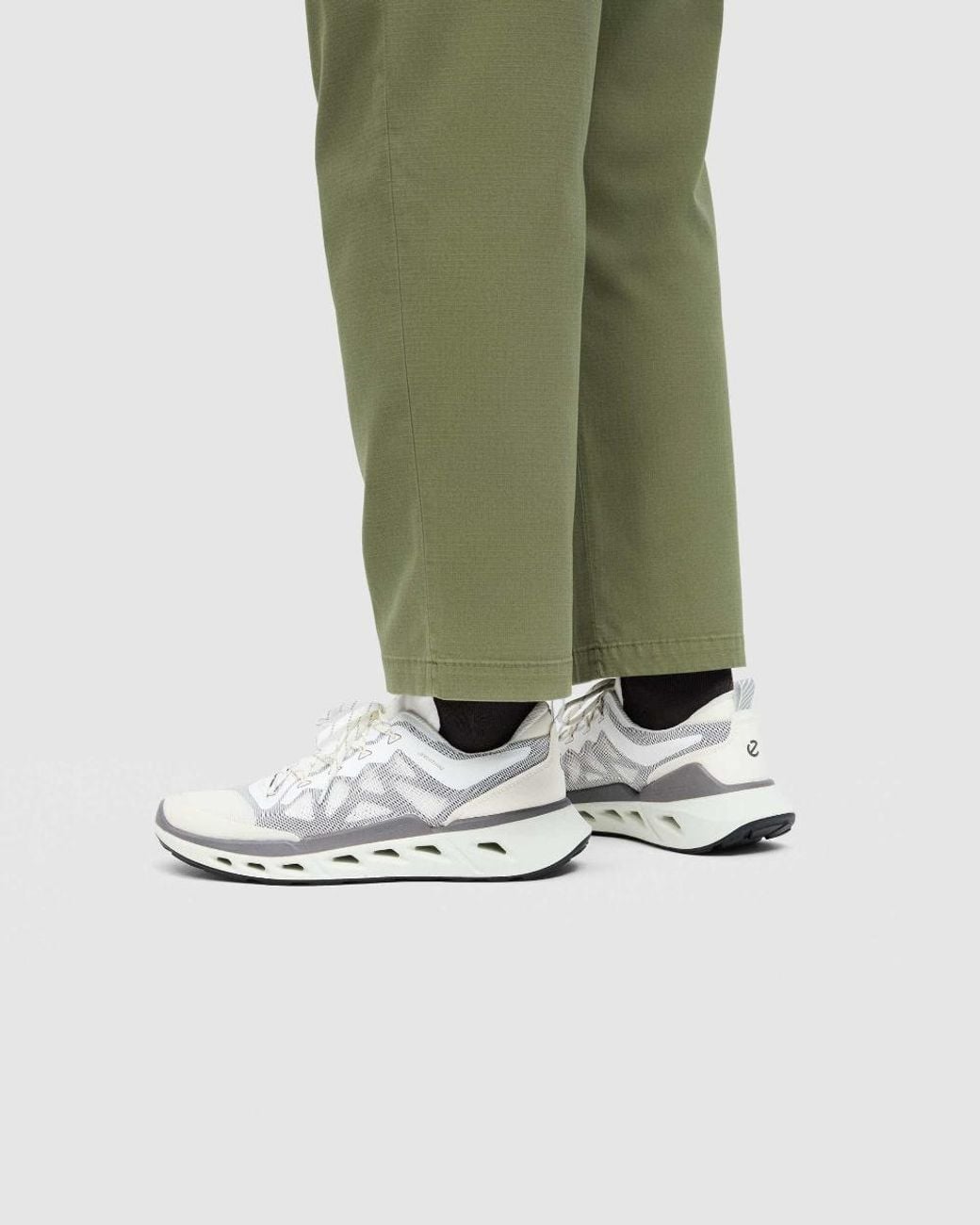 Ecco White Biom 720 Breathru Textile Sneaker for men