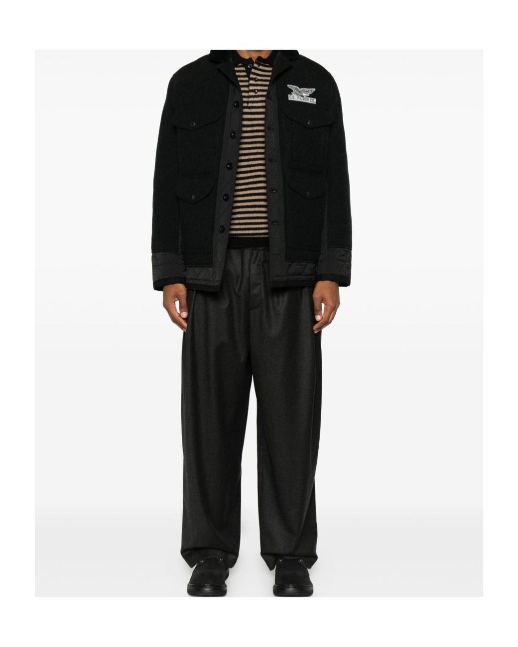 Junya Watanabe Black X Filson Logo Patch Jacket for men