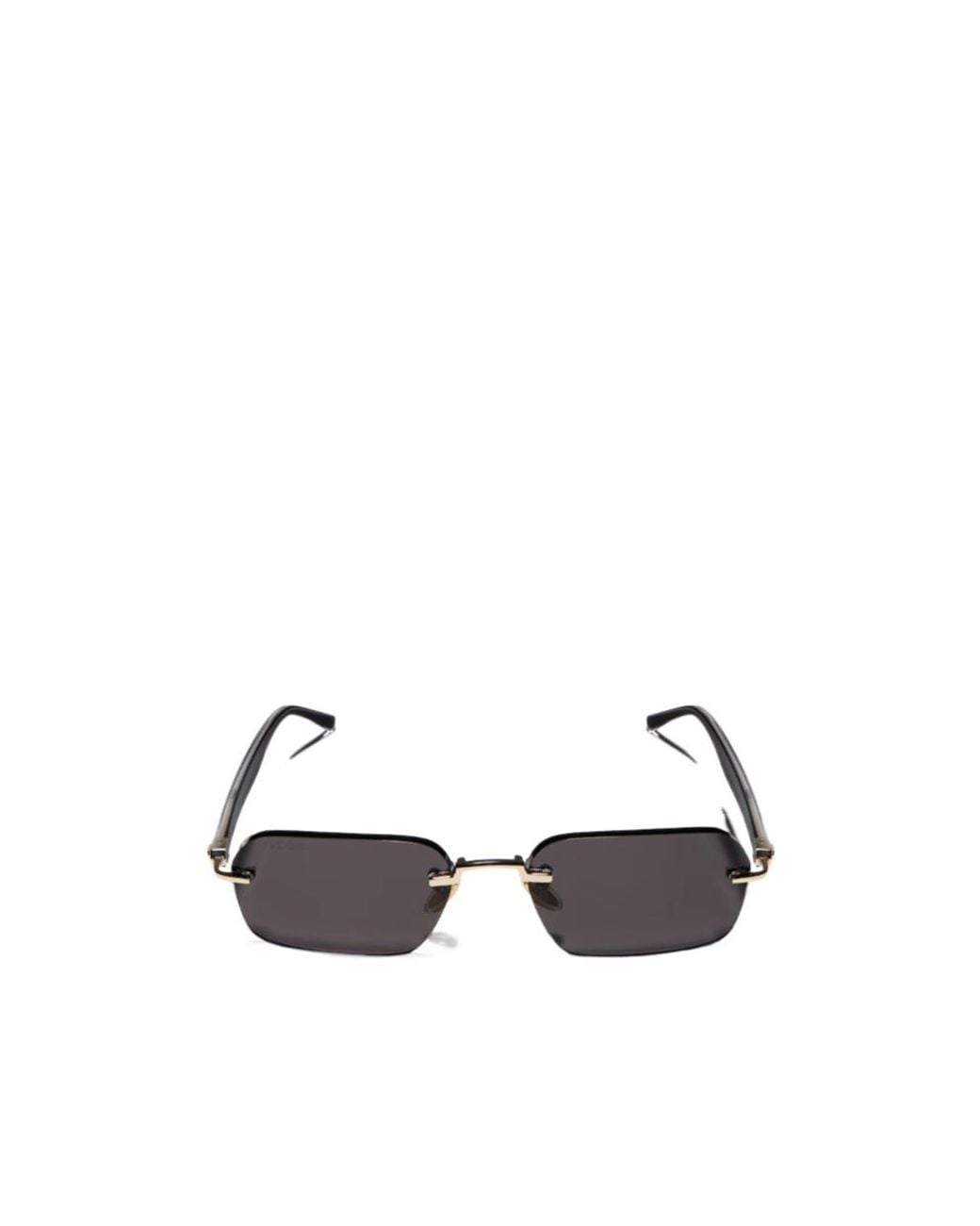 Gucci White Rectangular-Frame Sunglasses for men