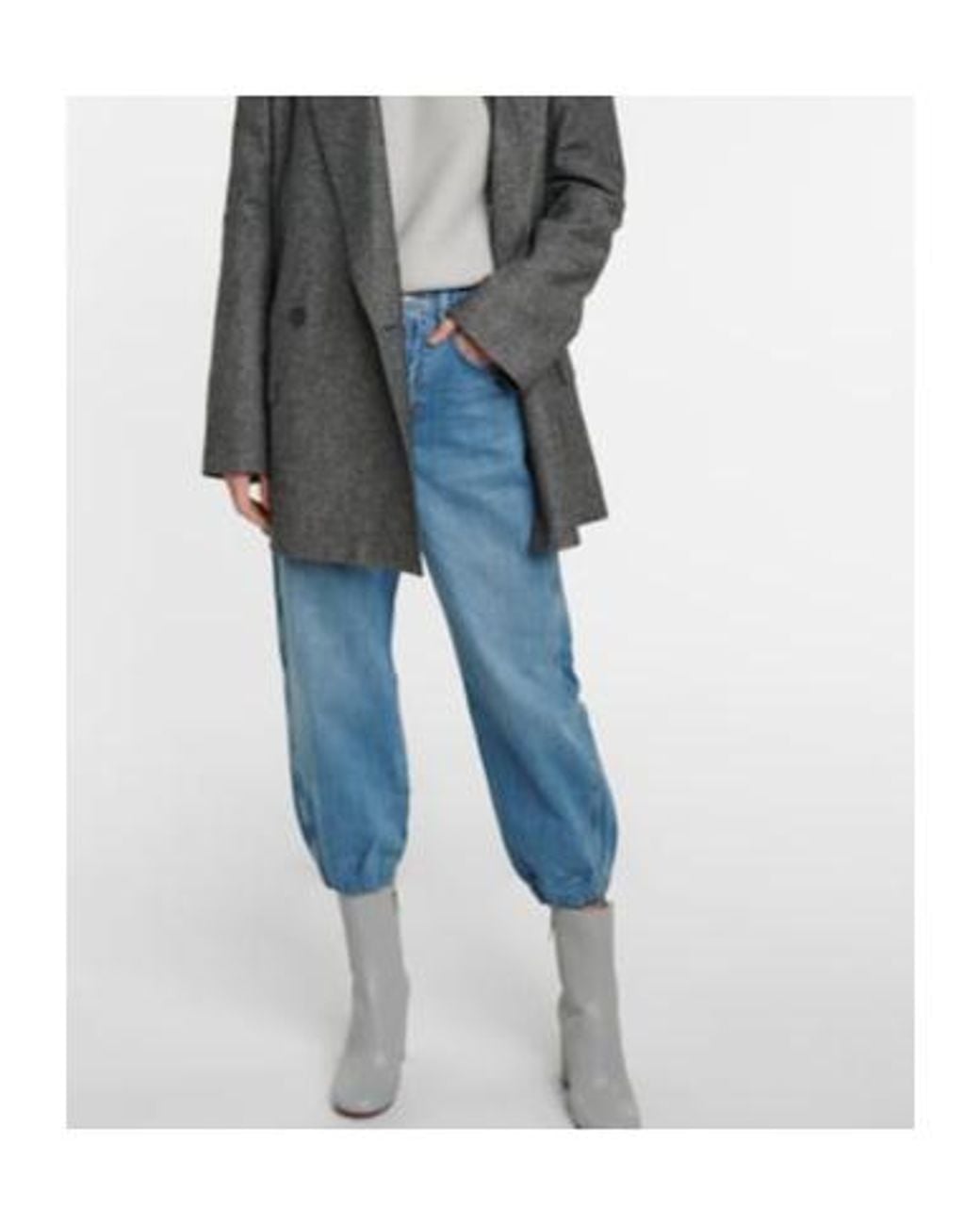 FRAME Blue Belt-Loop Jeans