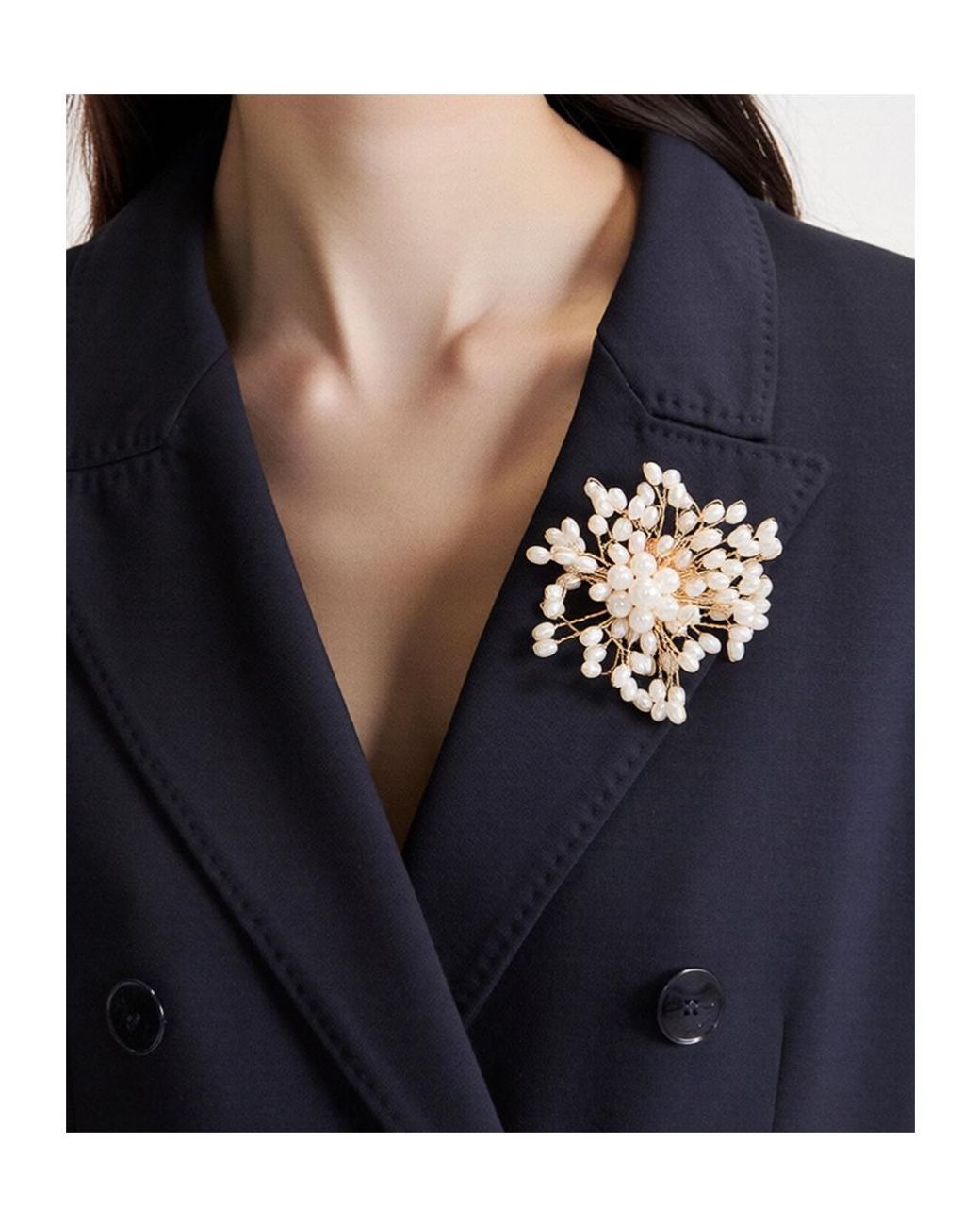 Marella Blue Double-Breasted Blazer