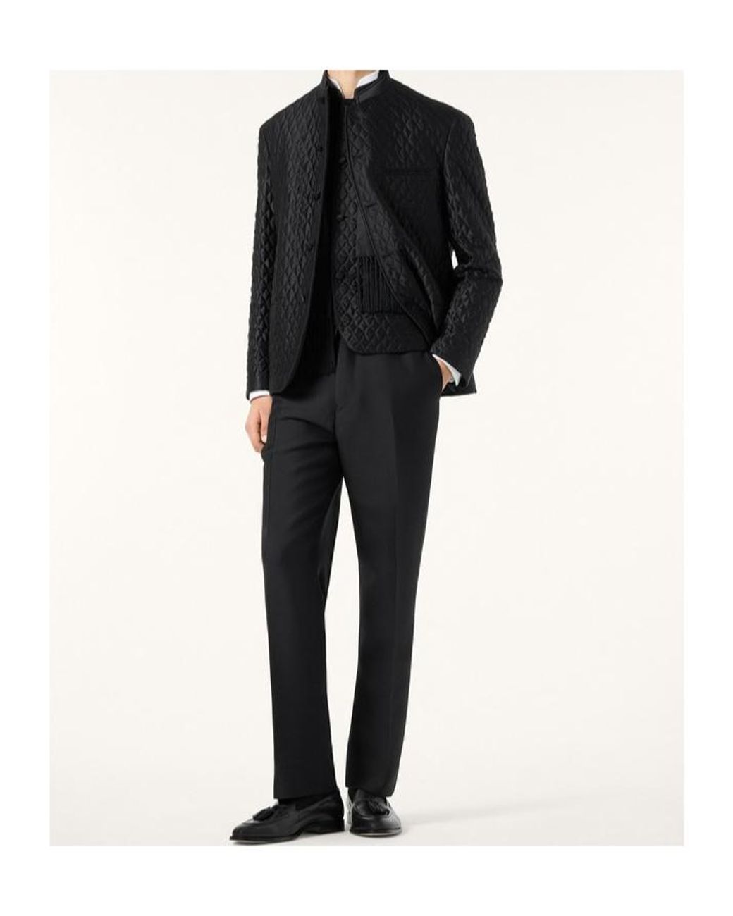 Loro Piana Black Jacey Trousers for men