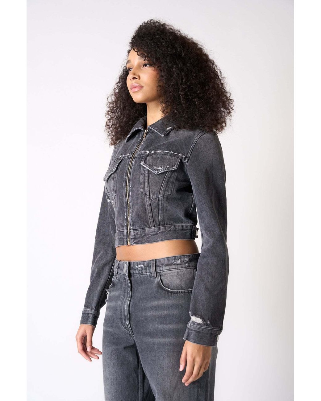 Givenchy Black Collared Zip-Up Jacket