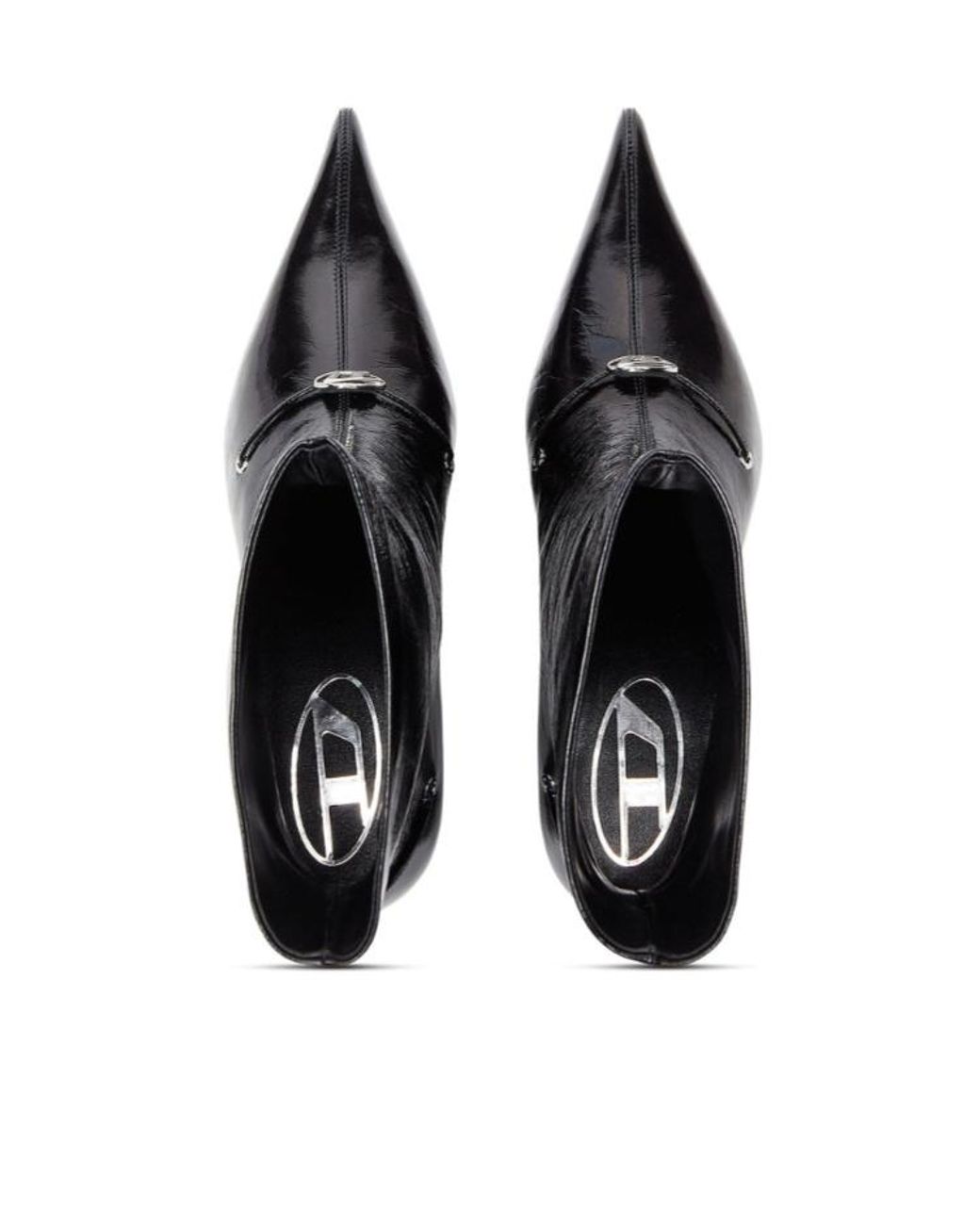 DIESEL Black D Jewels Kitten-Heel Ankle Boots