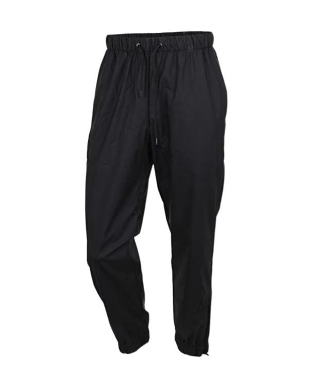 Rains Black Drawstring Casual Pants