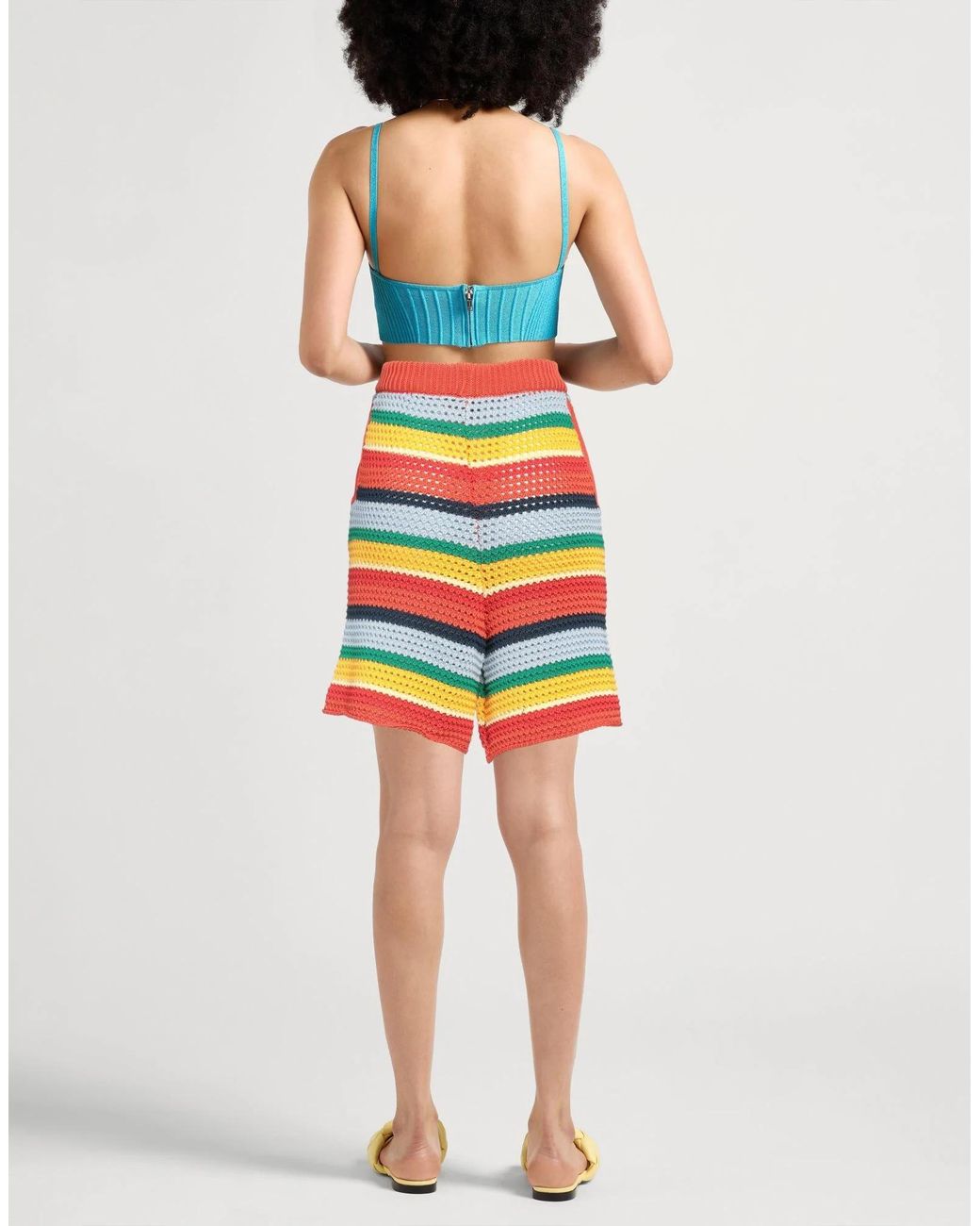 Marni Yellow Casual Woven Shorts