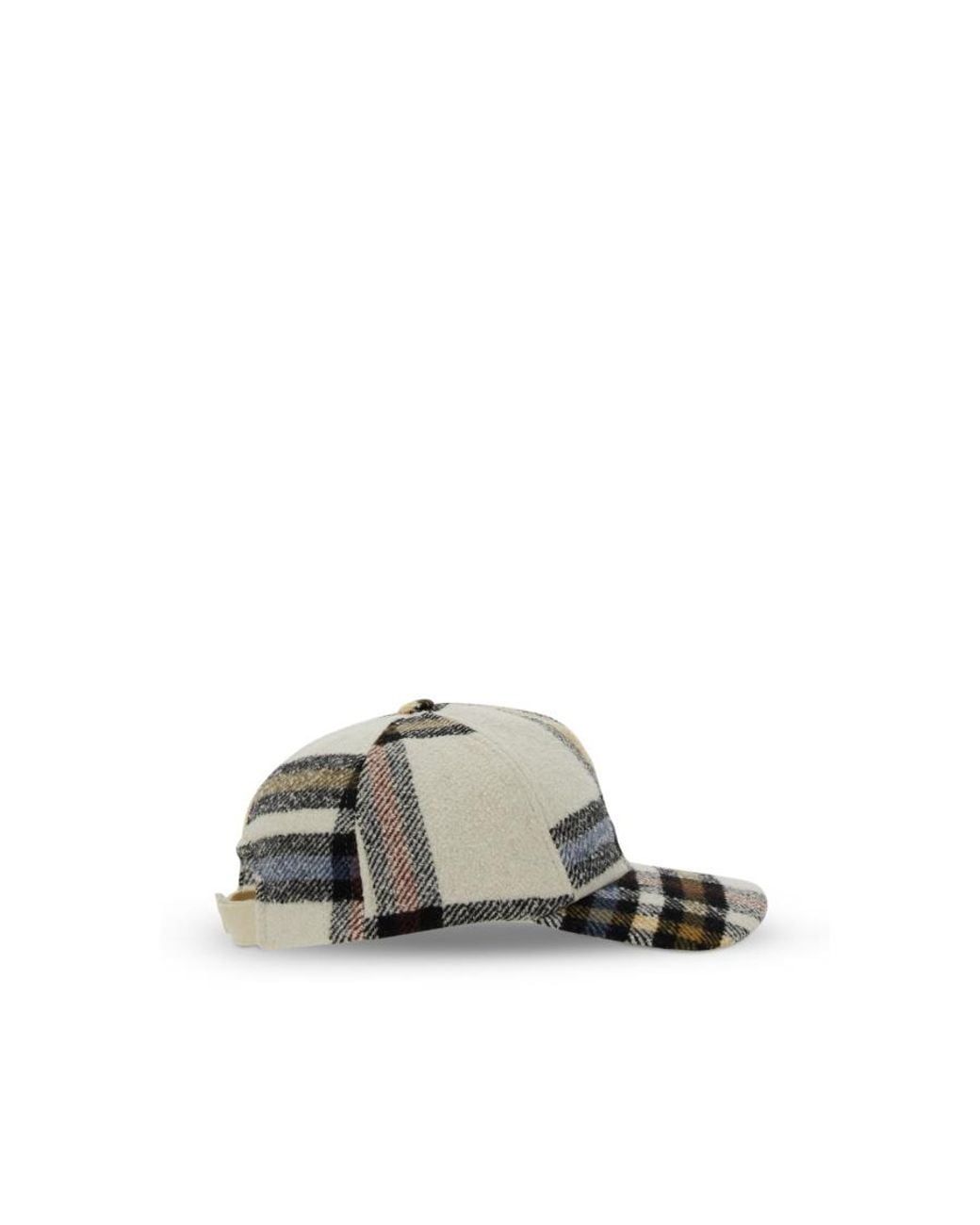 Isabel Marant Multicolor Check-Pattern Baseball Cap