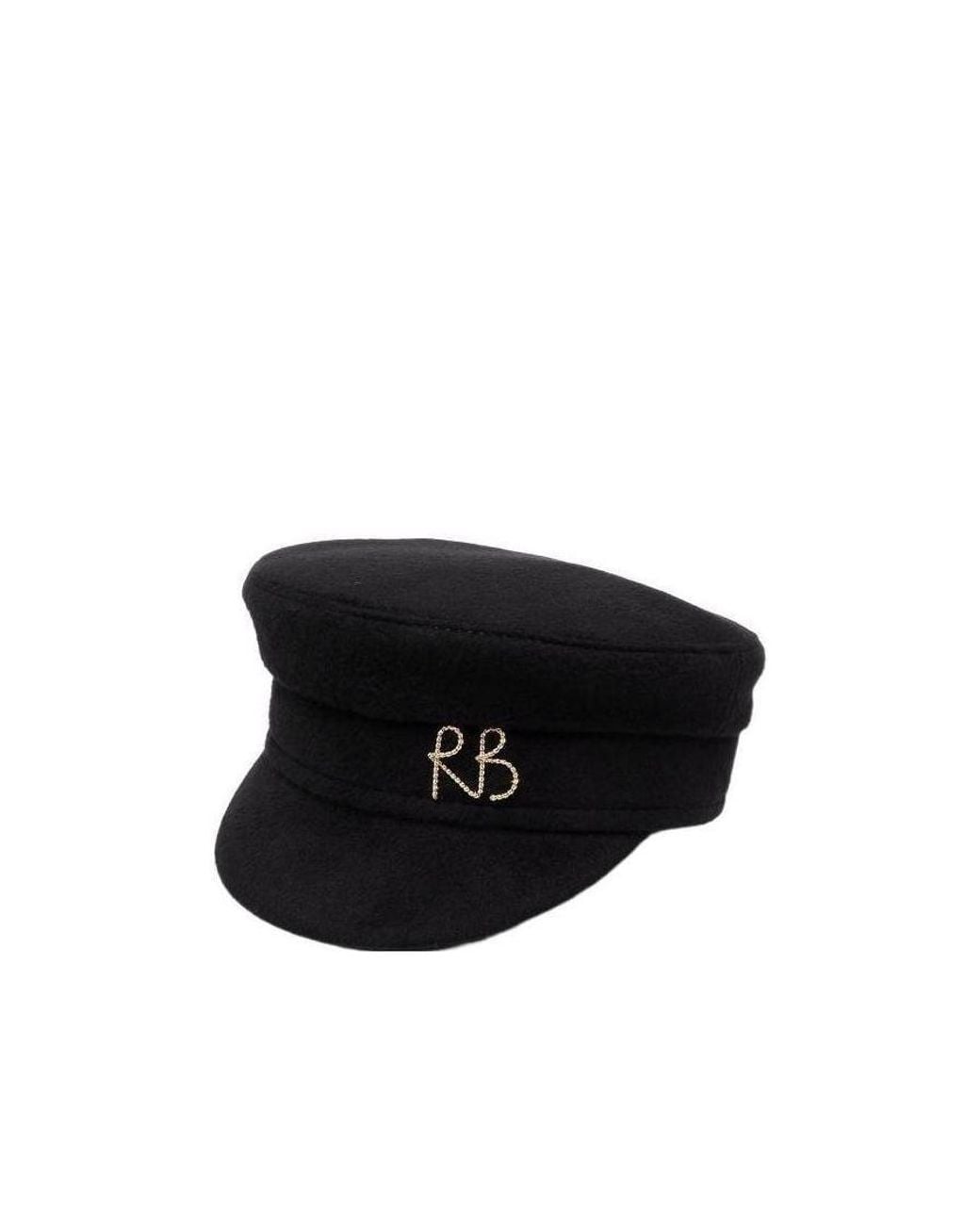 Ruslan Baginskiy Black Logo Newsboy Cap
