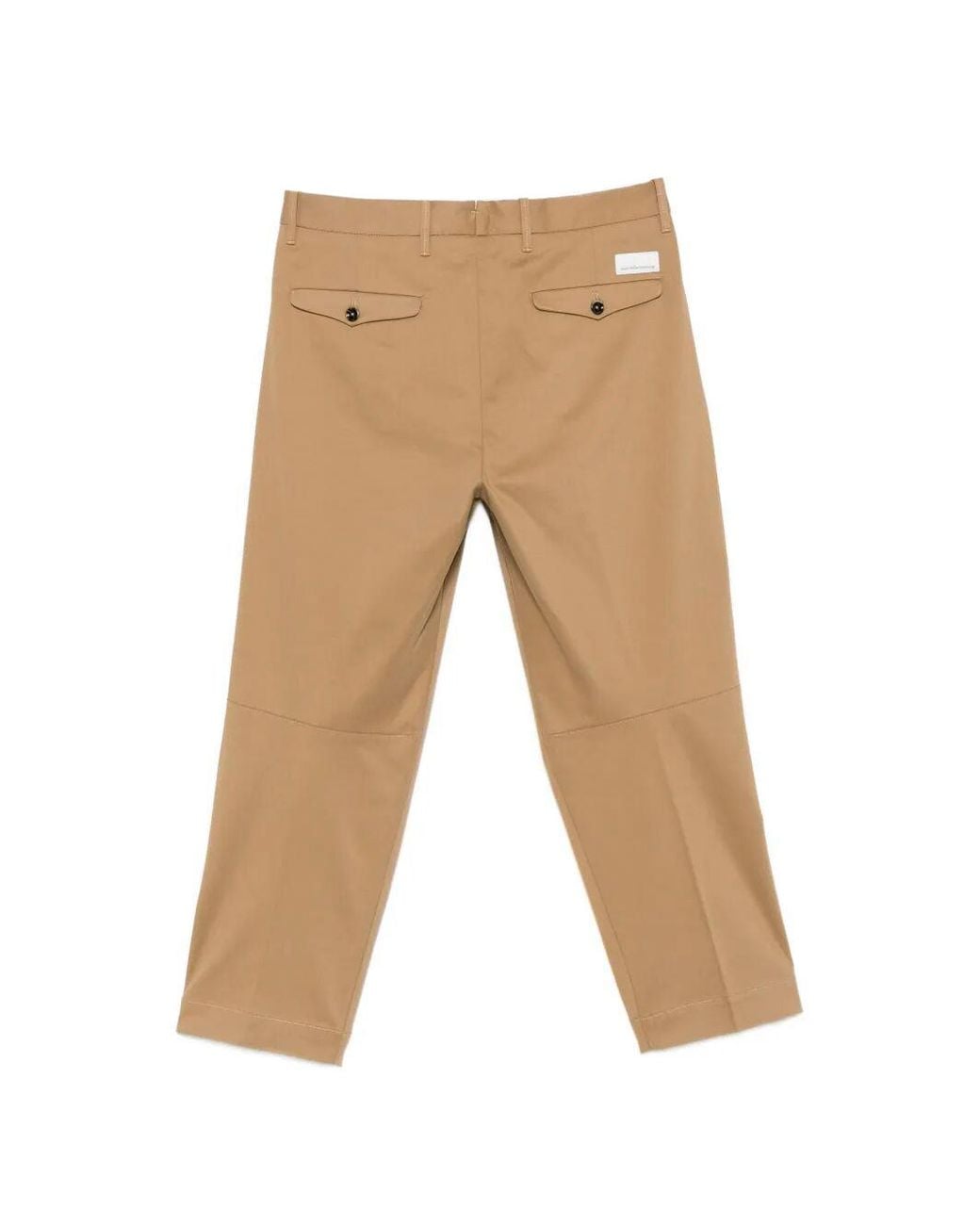 Nine:inthe:morning Natural Pleated Straight-Leg Trousers for men