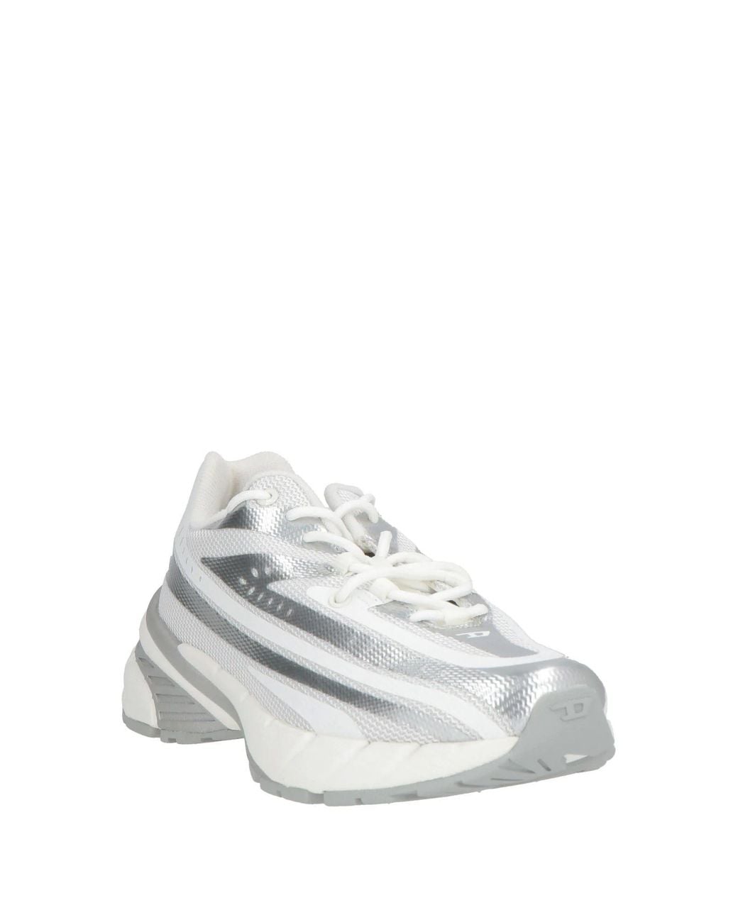 DIESEL White Low-Top Sports Shoes