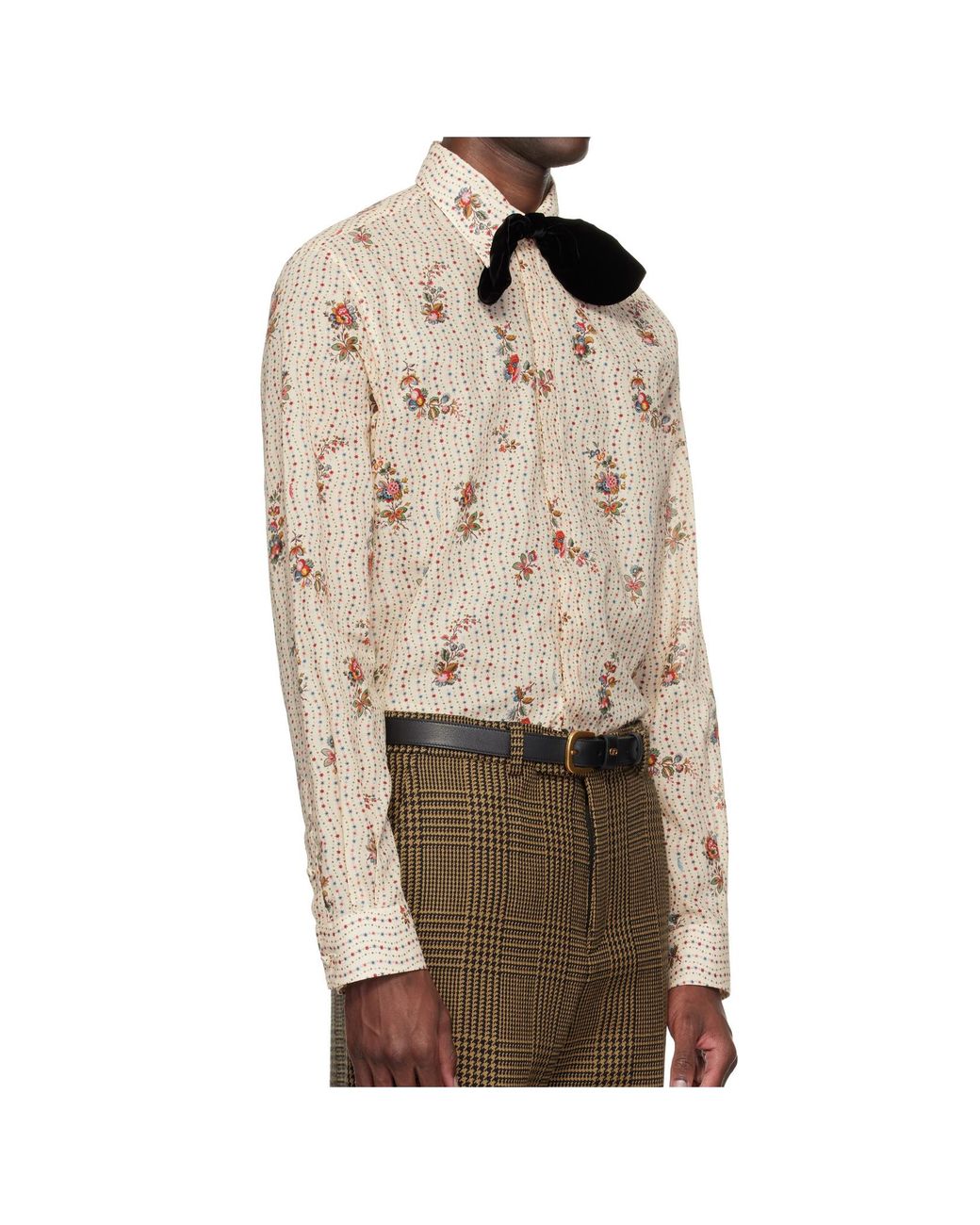 Valentino Natural All-Over Patterned Button-Up Shirt for men