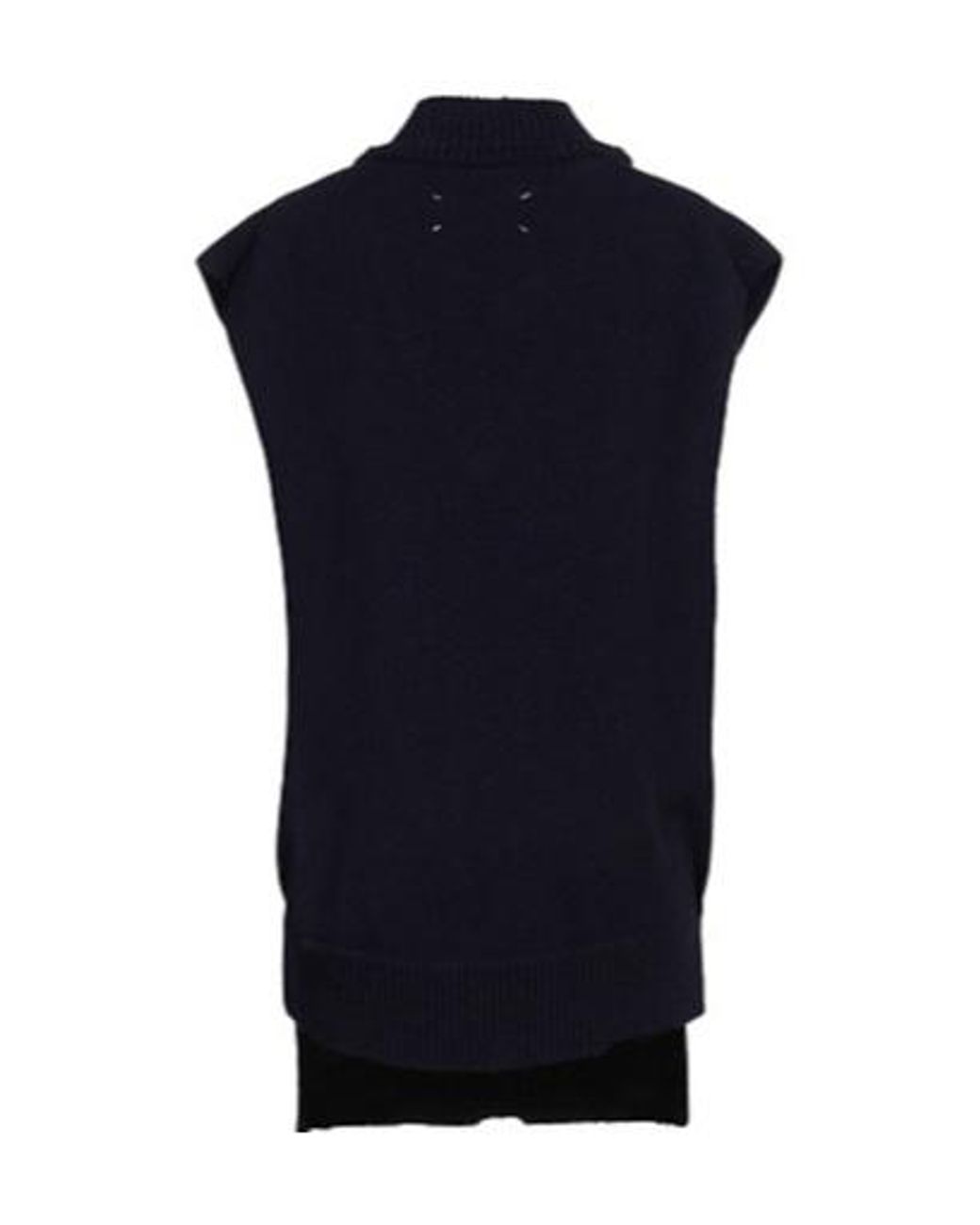 Maison Margiela Blue Sleeveless Knitted Sweater