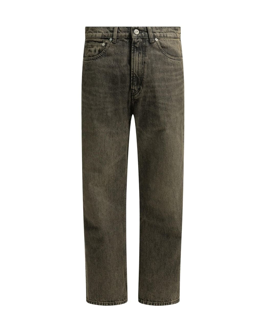 Our Legacy Green Third Cut Straight-Leg Jeans for men