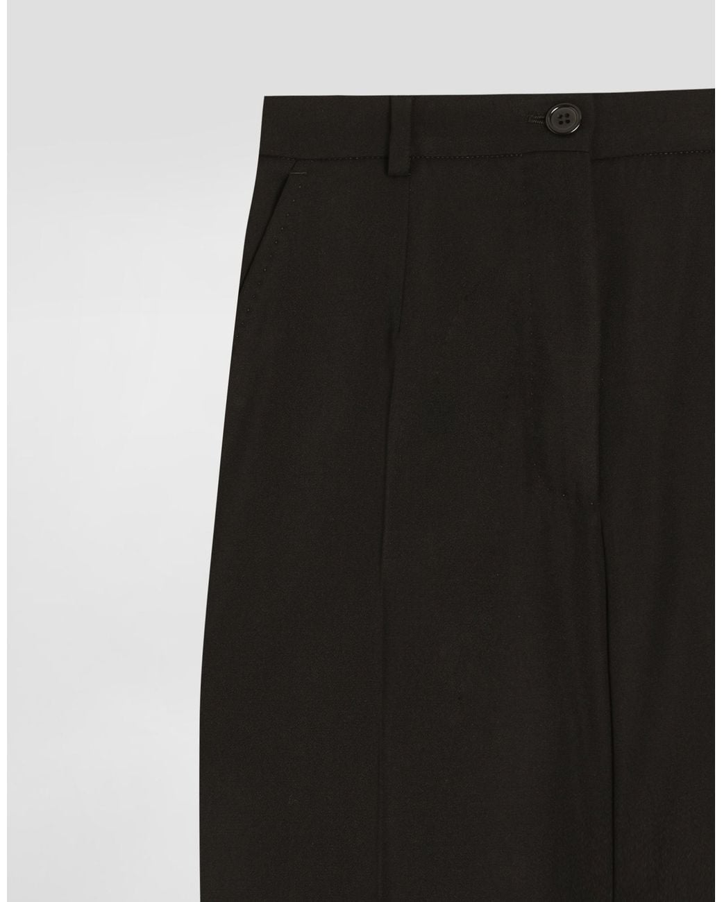 Dolce & Gabbana Black Pleated Trousers