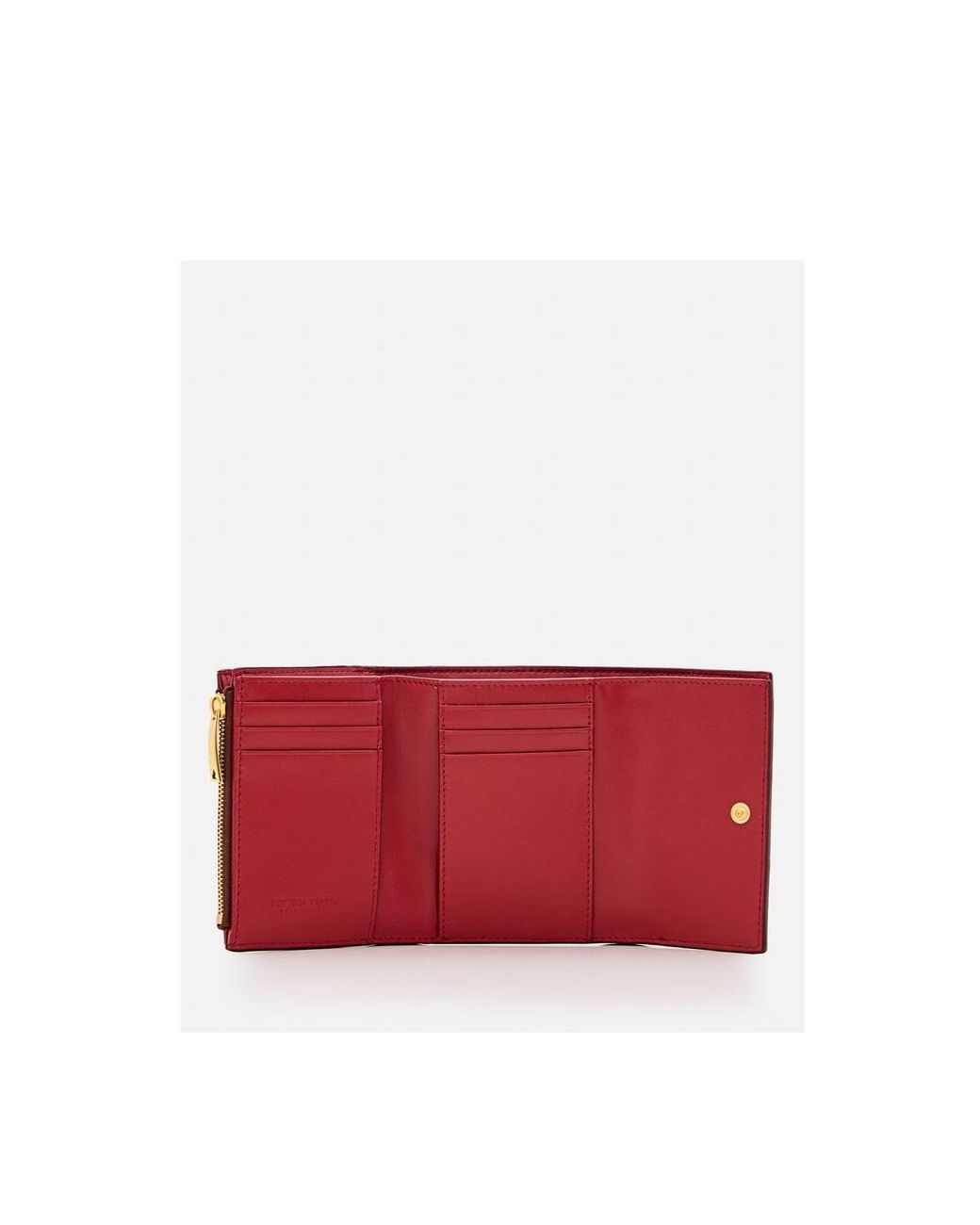Bottega Veneta Purple Three-Fold Wallet