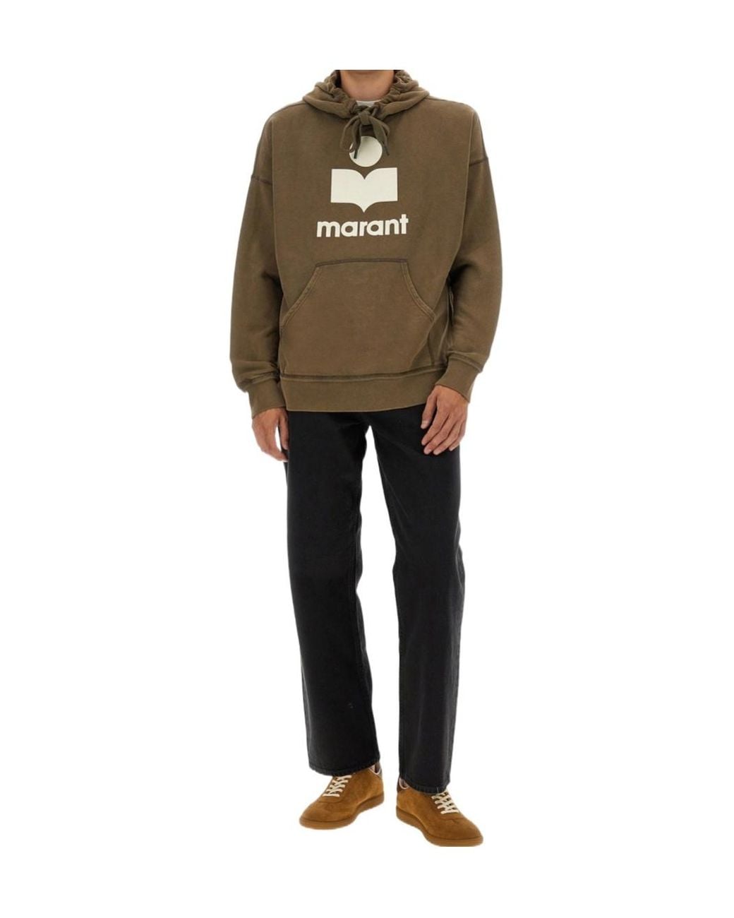Isabel Marant Green Miley Drawstring Hoodie for men