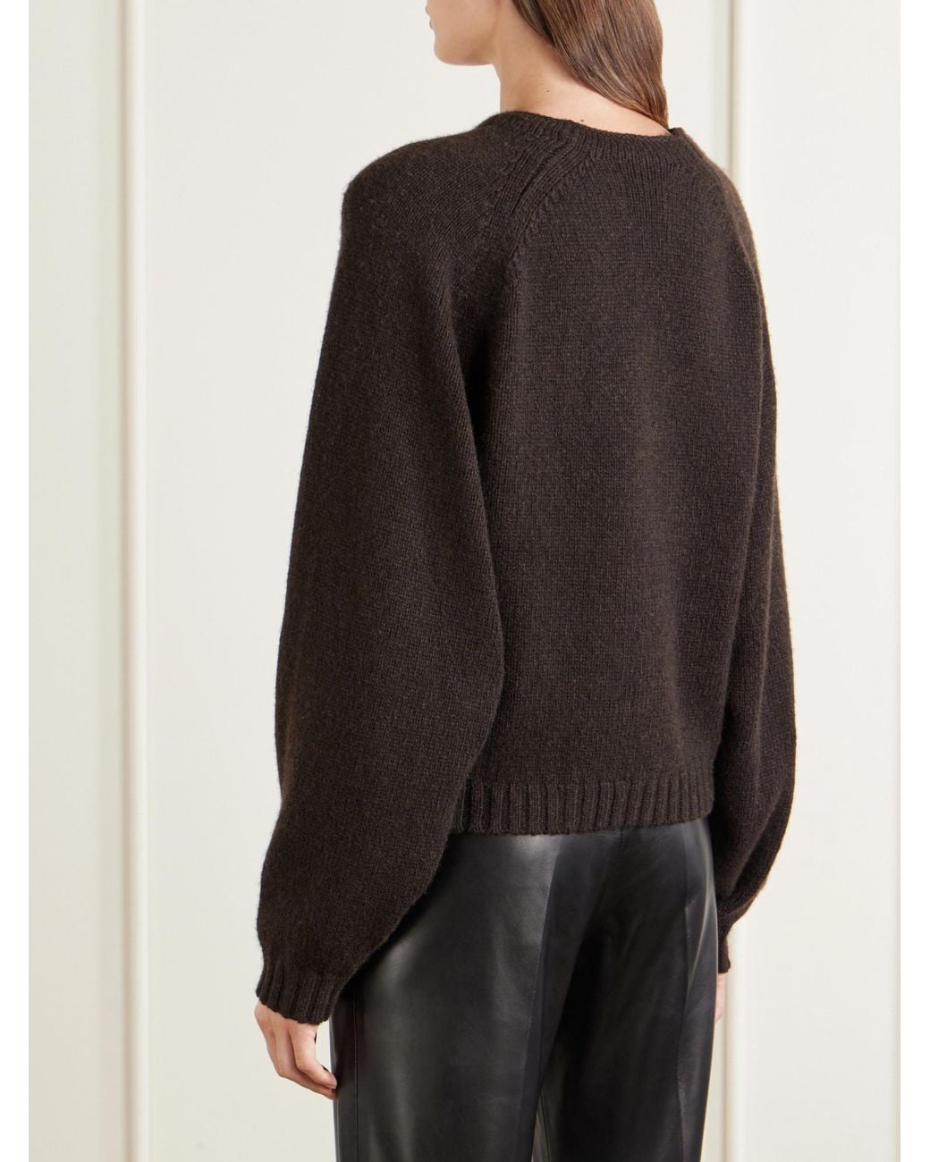 Khaite Black Cashmere Sweater