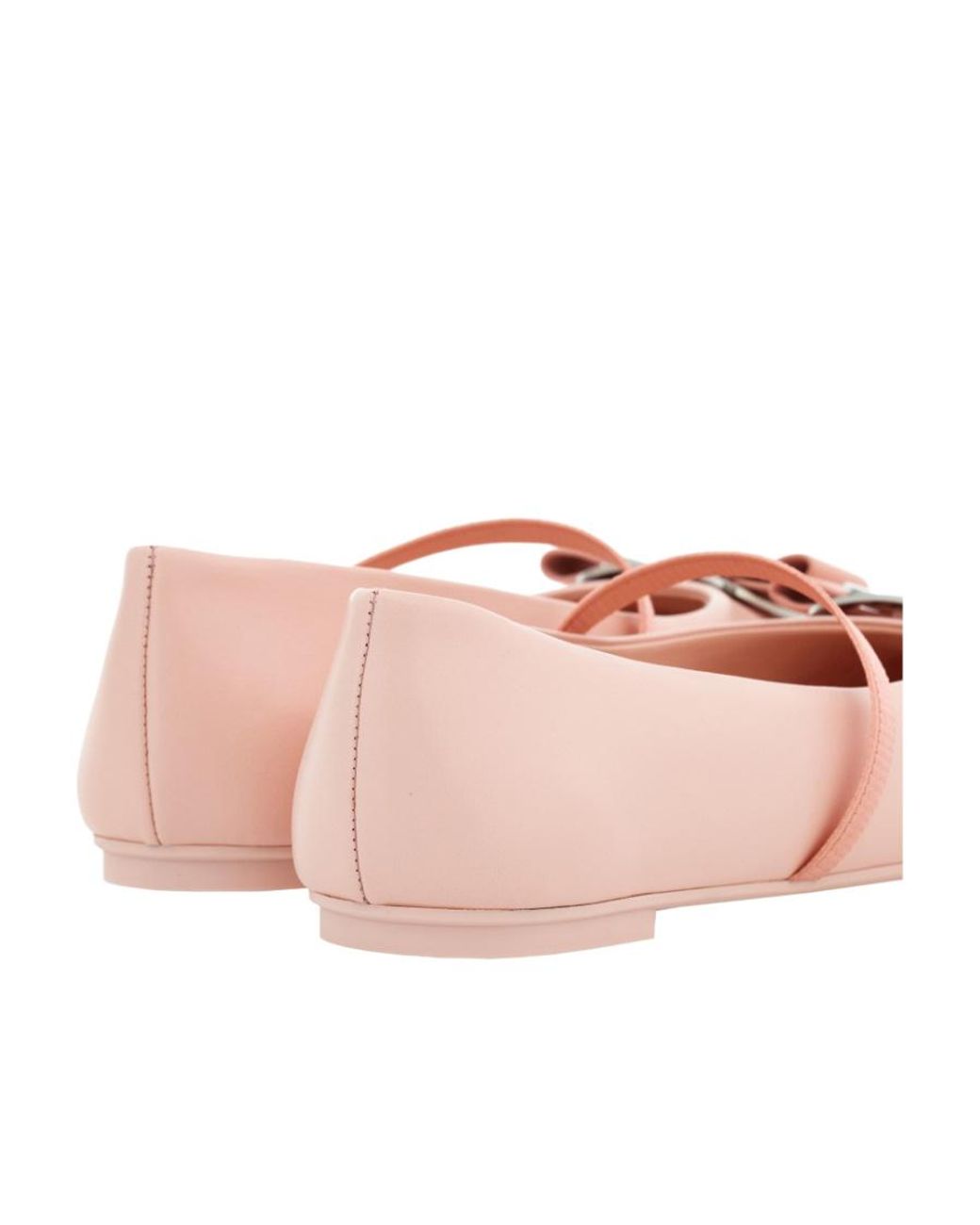 Ferragamo Pink Vara Flat Ballet Shoes