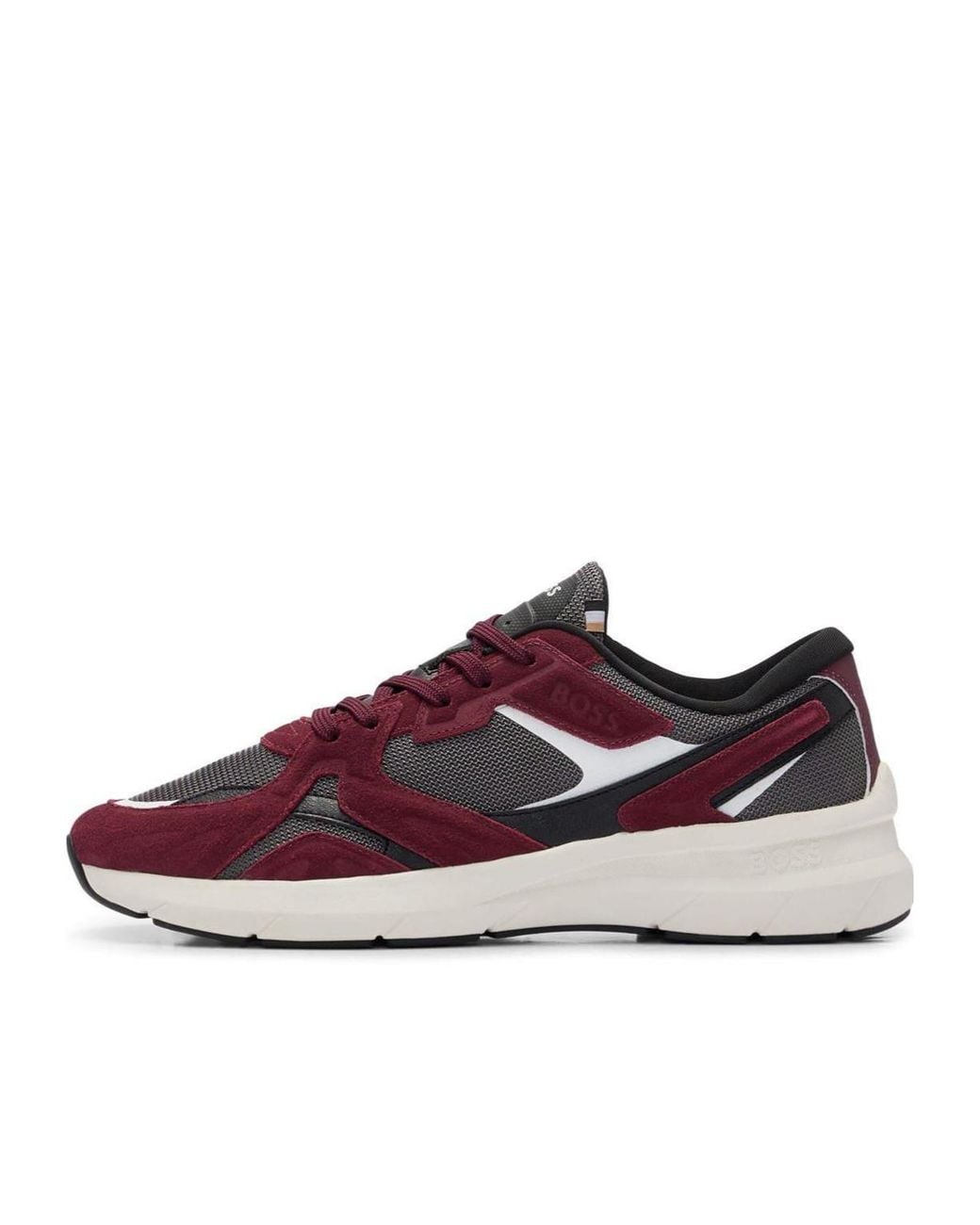Boss Purple Color-Block Trainers for men