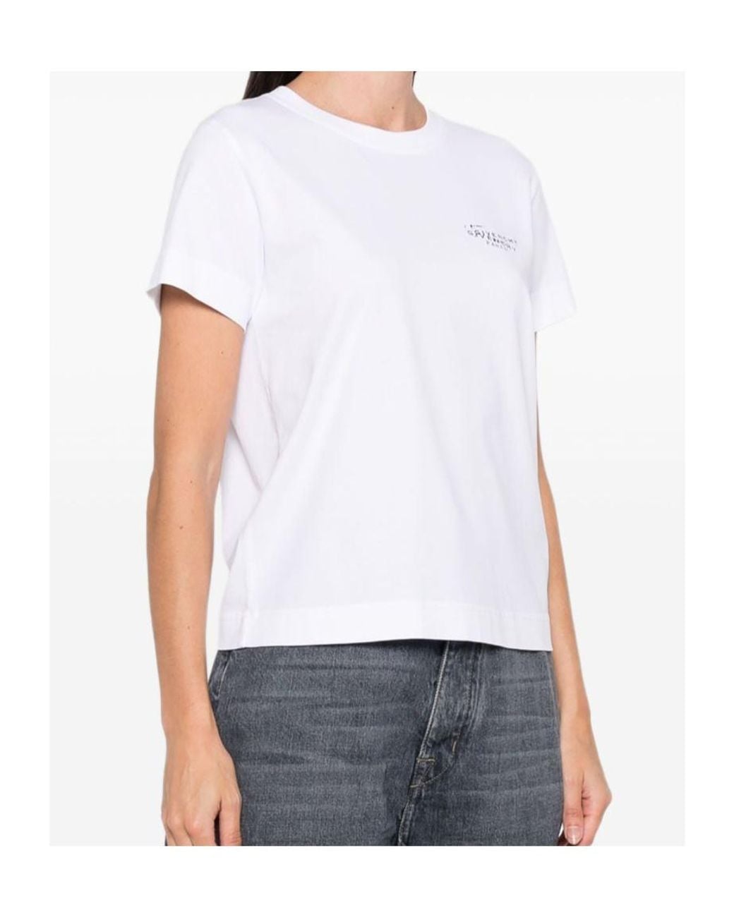 Givenchy White Logo Printed Crewneck T-Shirt