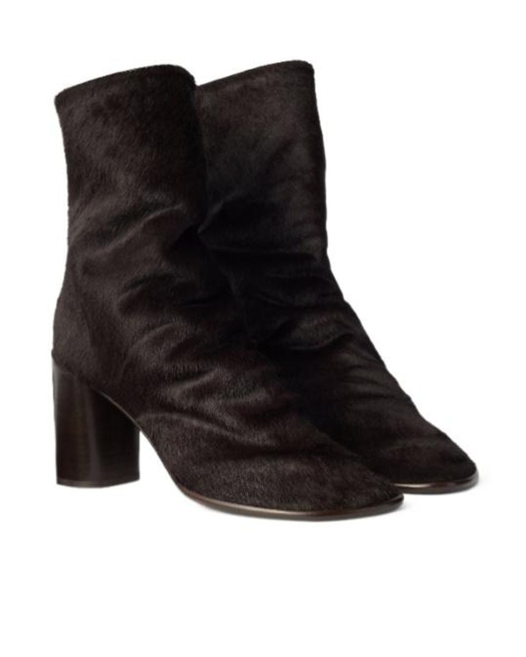 Lemaire Black 80Mm Glove Heeled Ankle Boots