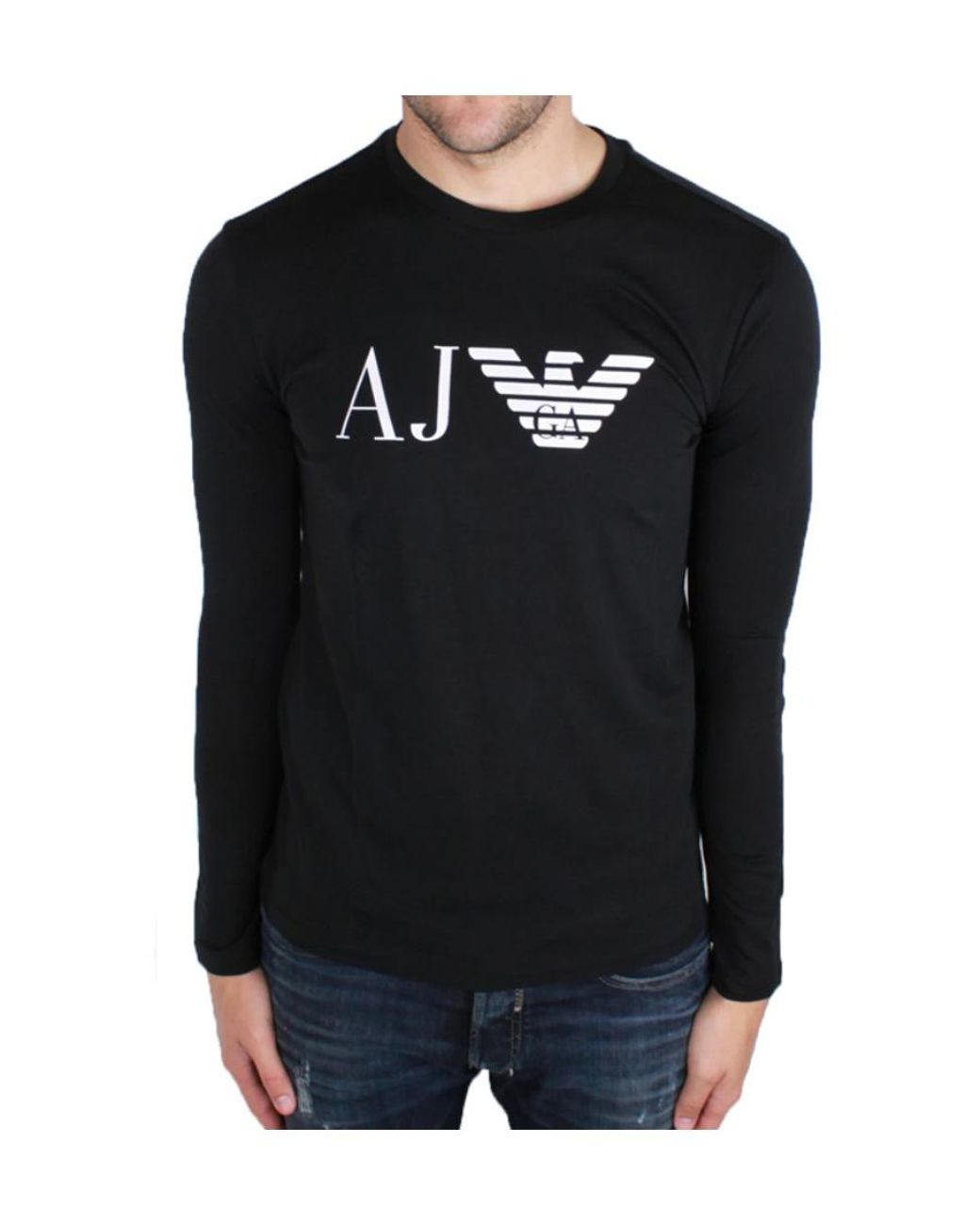 Armani Jeans Black Logo T-Shirt for men