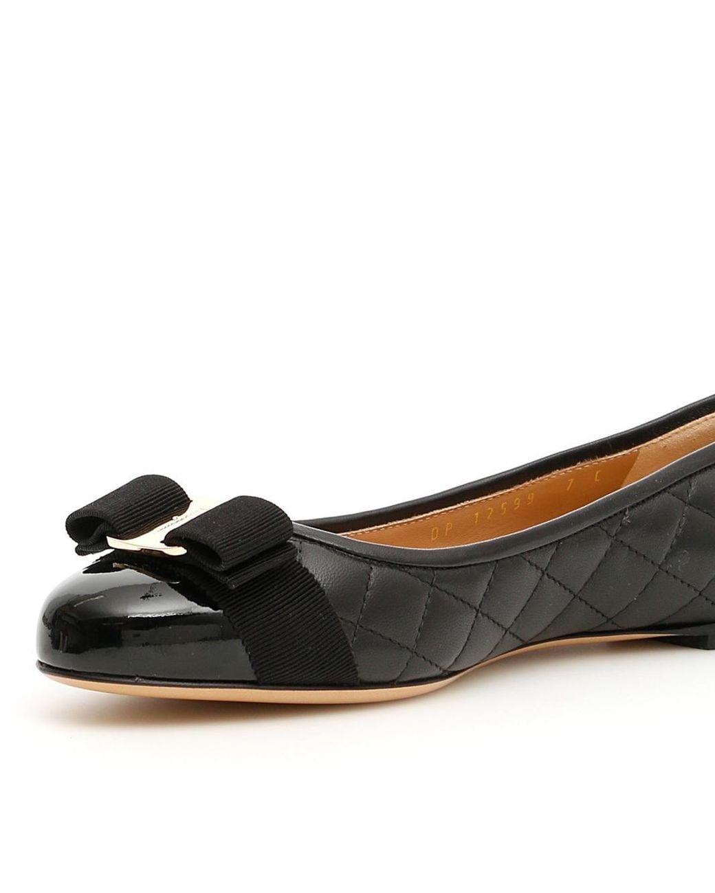 Ferragamo Black Ferragamo Varina Ballet Flats