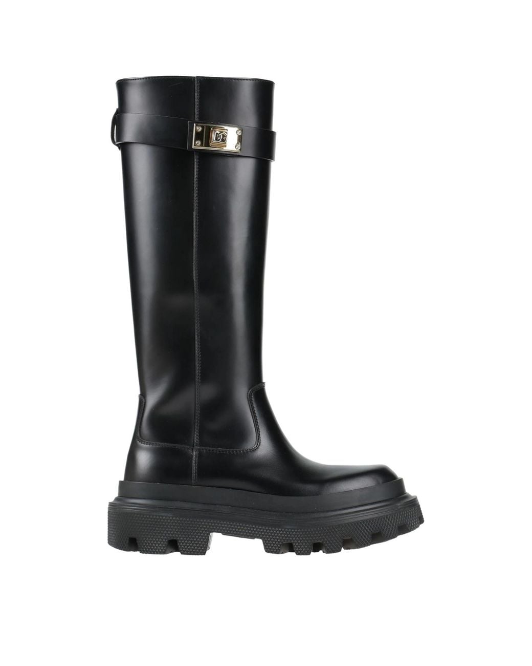 Dolce & Gabbana Black Chunky-Soled Boots