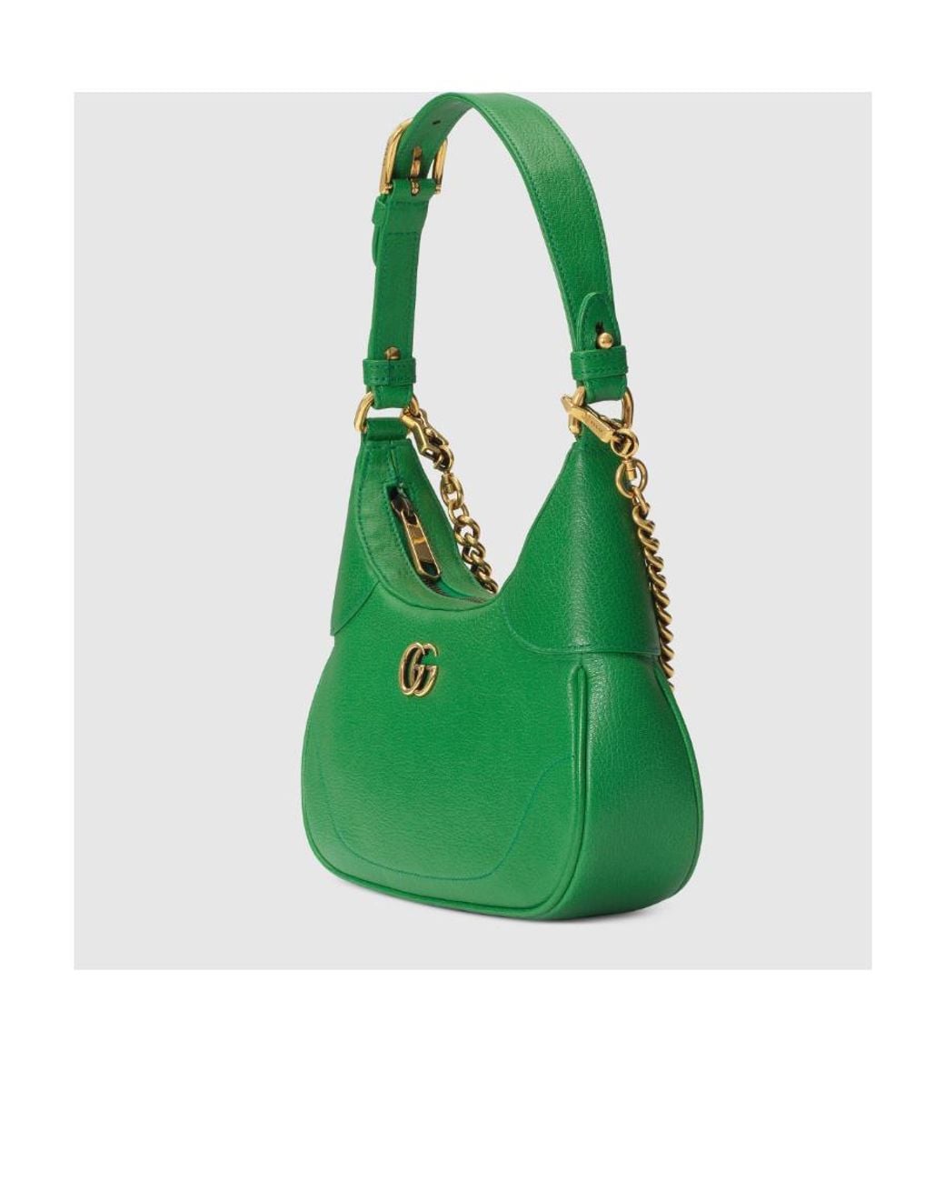 Gucci Green Logo Plaque Small Aphrodite Shoulder Bag